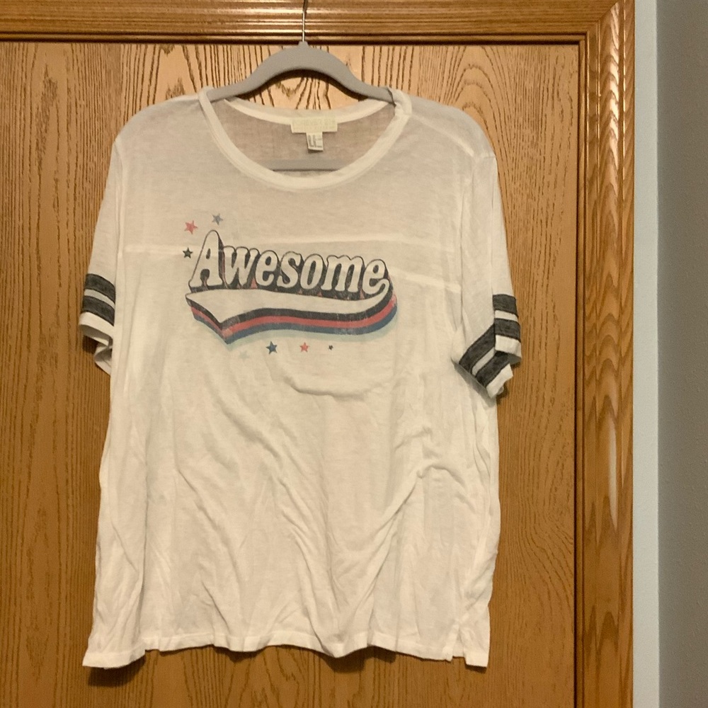 NWOT f 21 "awesome" tee 3x